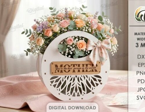 Mothers Day Bag Laser Cut 145009900 Creativo Digital
